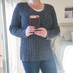 Black & white sweater